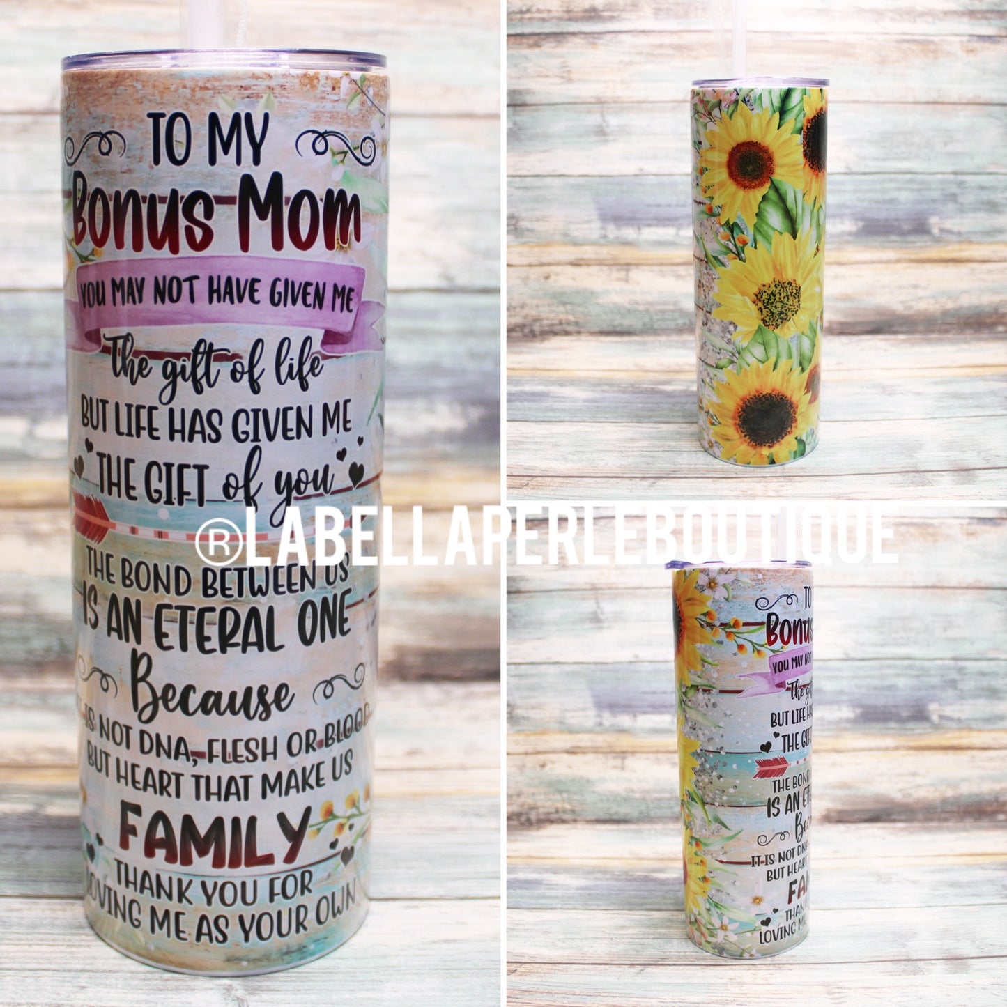 Bonus Mom Letter 20oz Tumbler