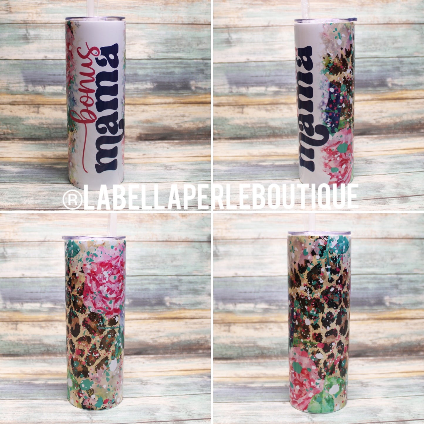 Bonus Mom Leopard 20oz Tumbler