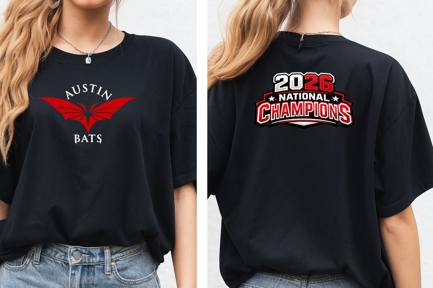 Austin Bats Championship Tee - Black