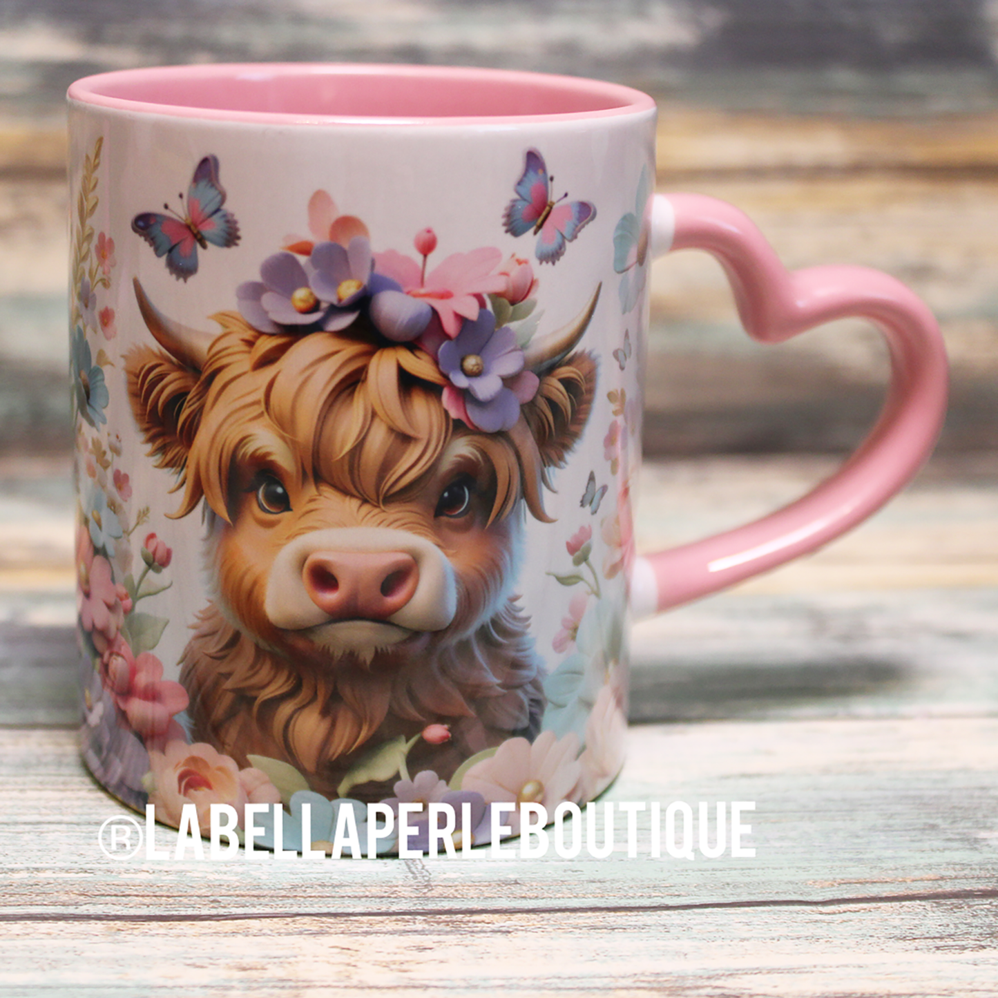 Floral Heifer 11oz Mug