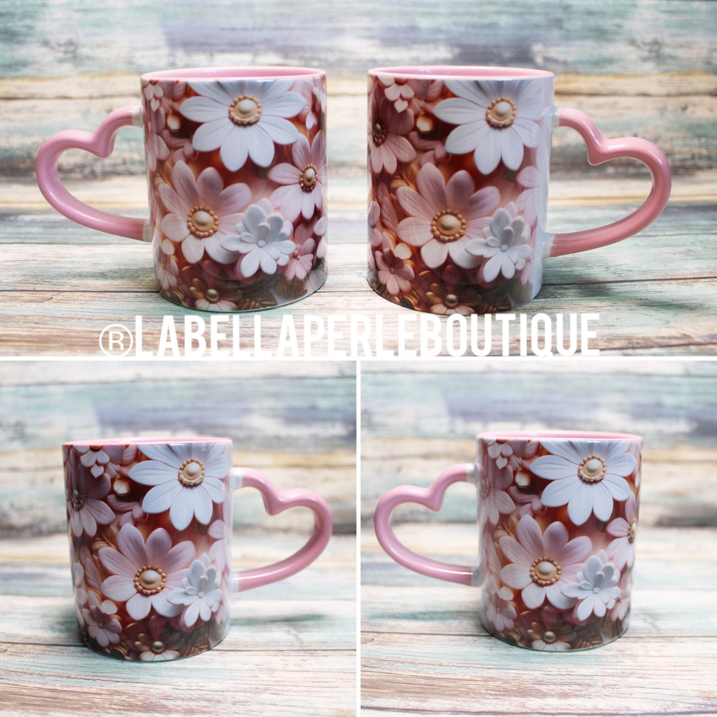 Pink Floral 11oz Mug